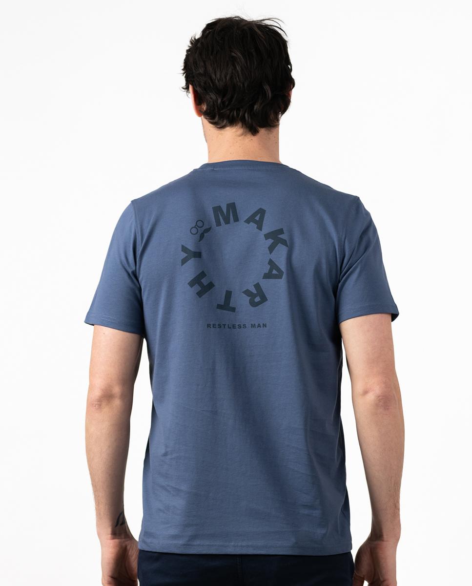 T-shirt de Manga Curta e Patch com Logo Índigo-2