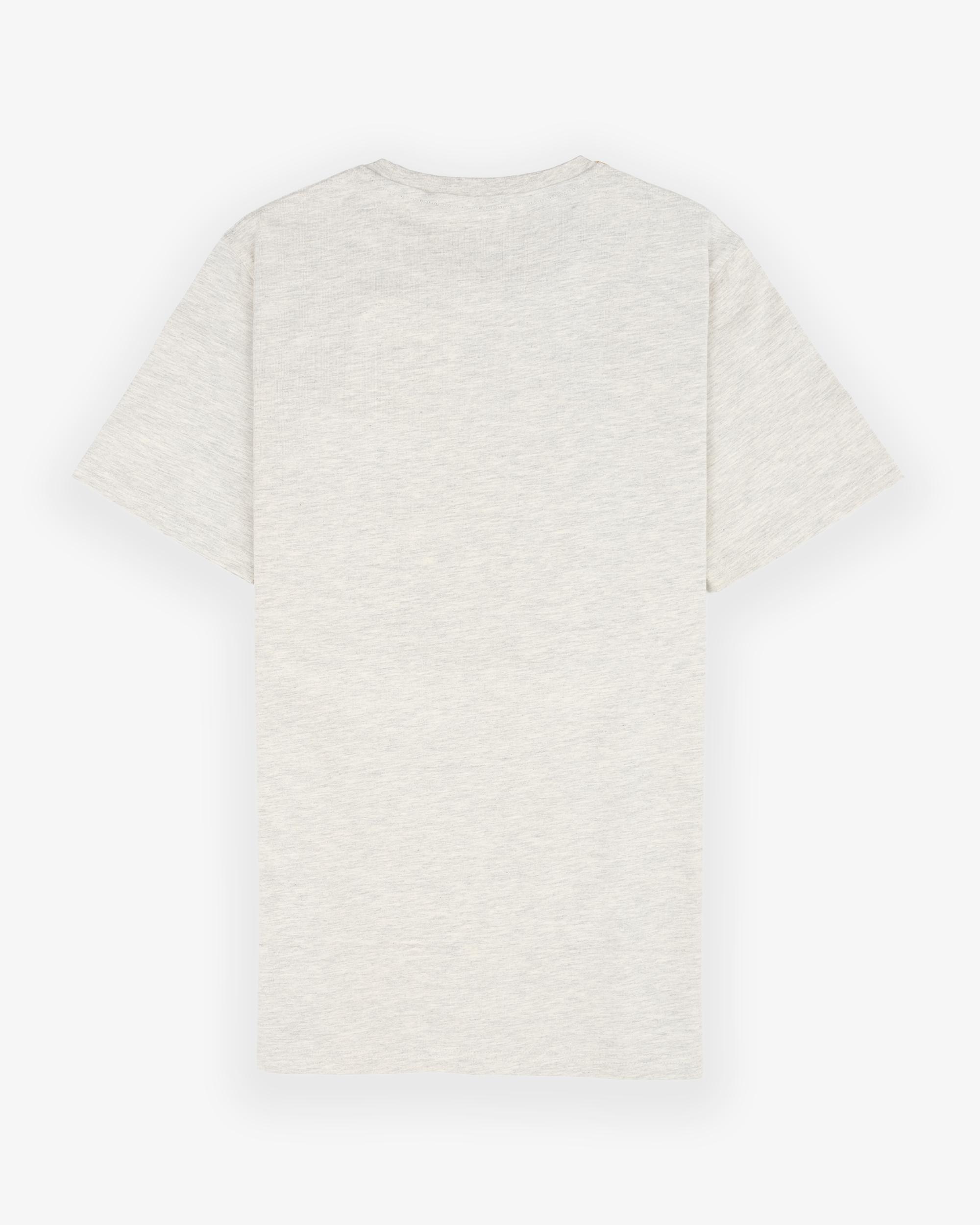 T-shirt de Manga Curta e Print Frontal Bege-3