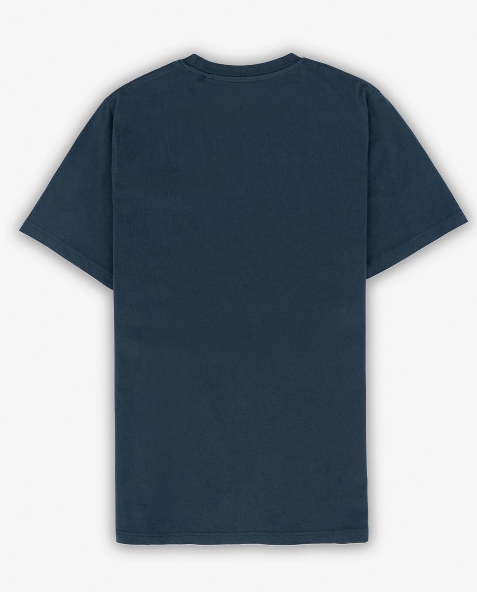 T-shirt de Manga Curta e Patch com Logo Azul-marinho-3