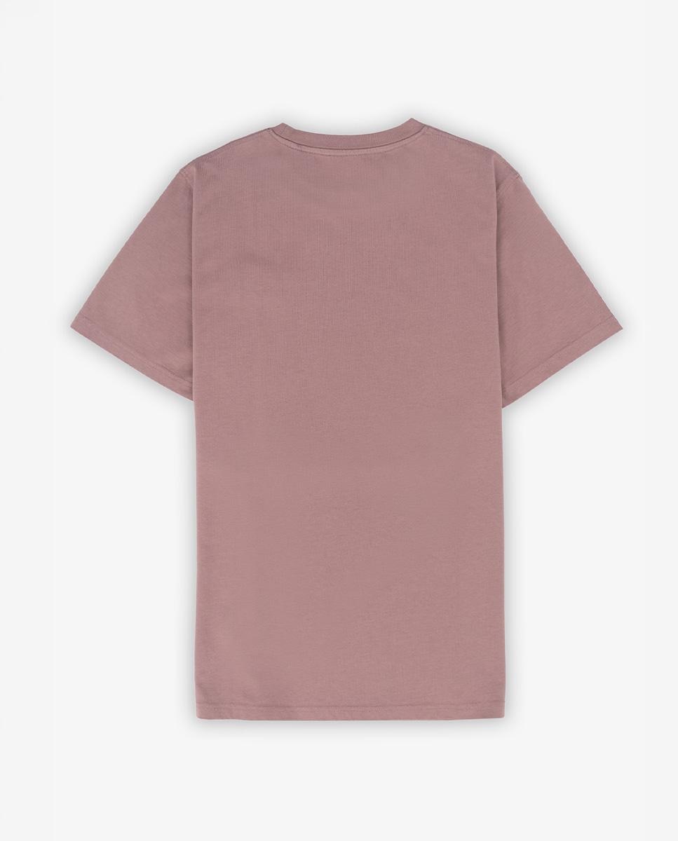 T-shirt de Manga Curta e Patch com Logo Malva-4