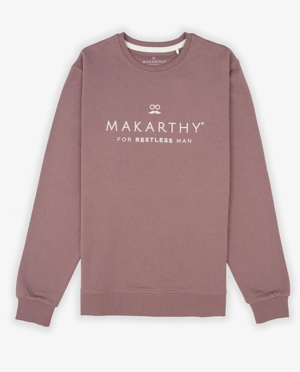 Sweatshirt sem Capuz com Gola Redonda e Patch Bordado Rosa-2