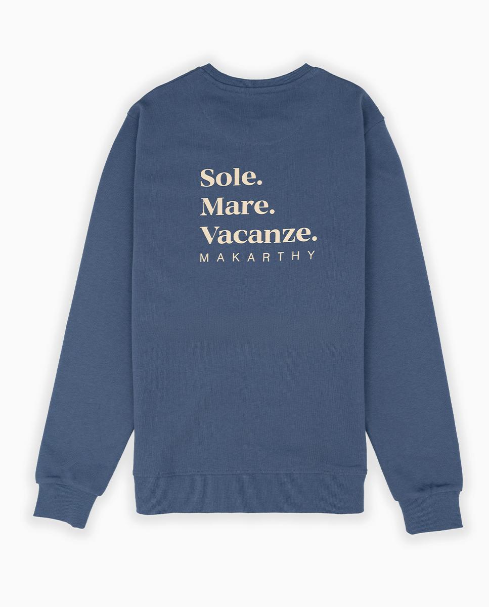 Sweatshirt sem Capuz com Gola Redonda Azul-marinho-4