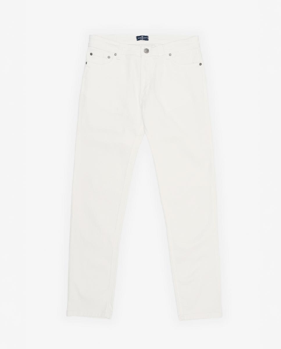 Jeans Slim em Branco Branco-3