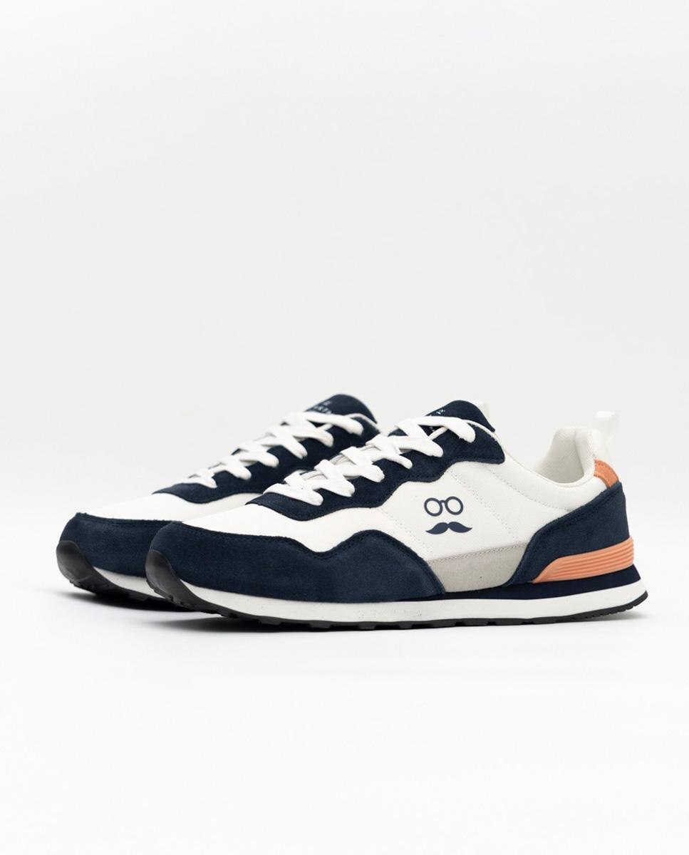 Sapatilhas Desportivas com Atacadores New 002 Branco / Azul-4
