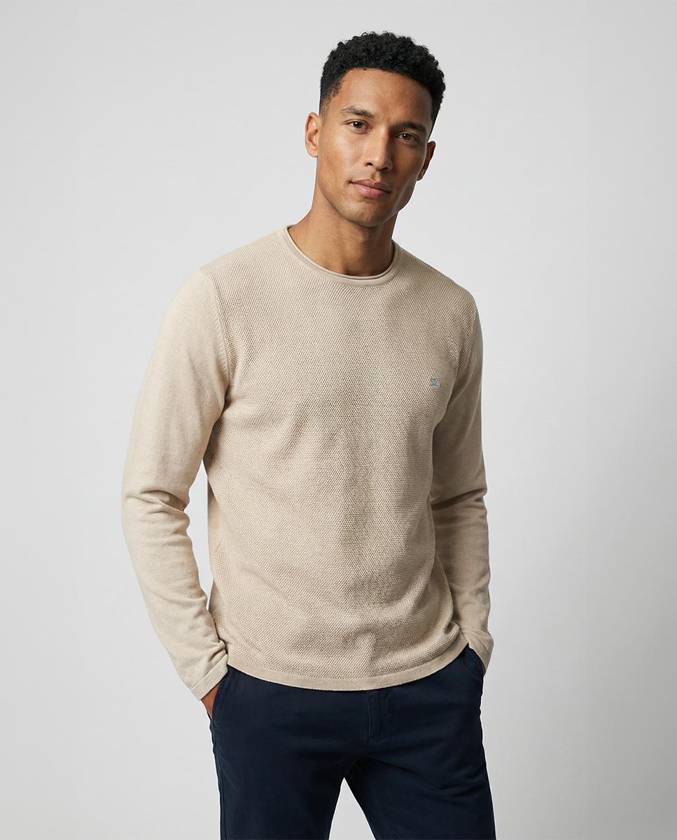 Imagem 0 de Camisola de Algodão com Gola Redonda