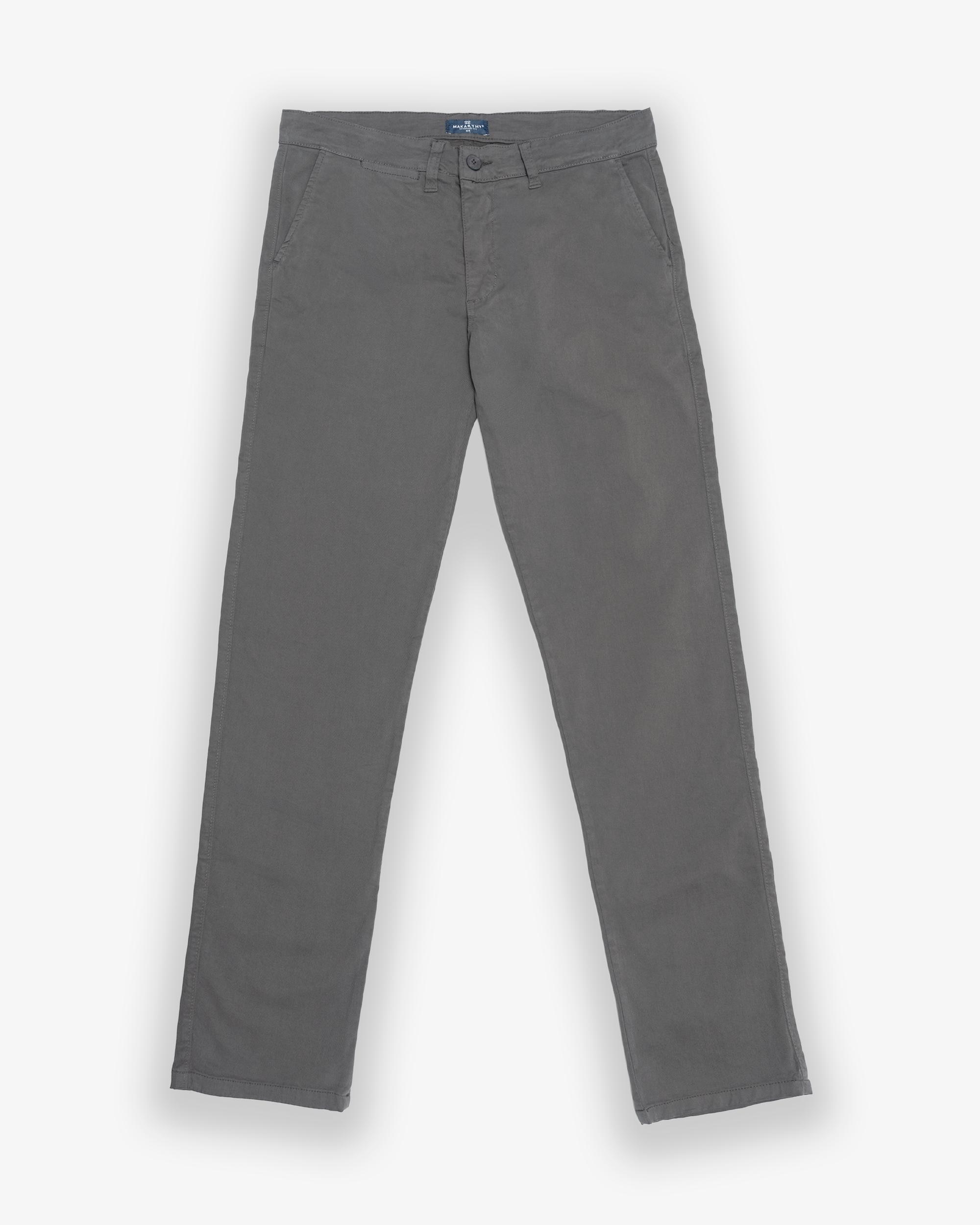 Calças Chino Slim com Bolsos Taupe-2
