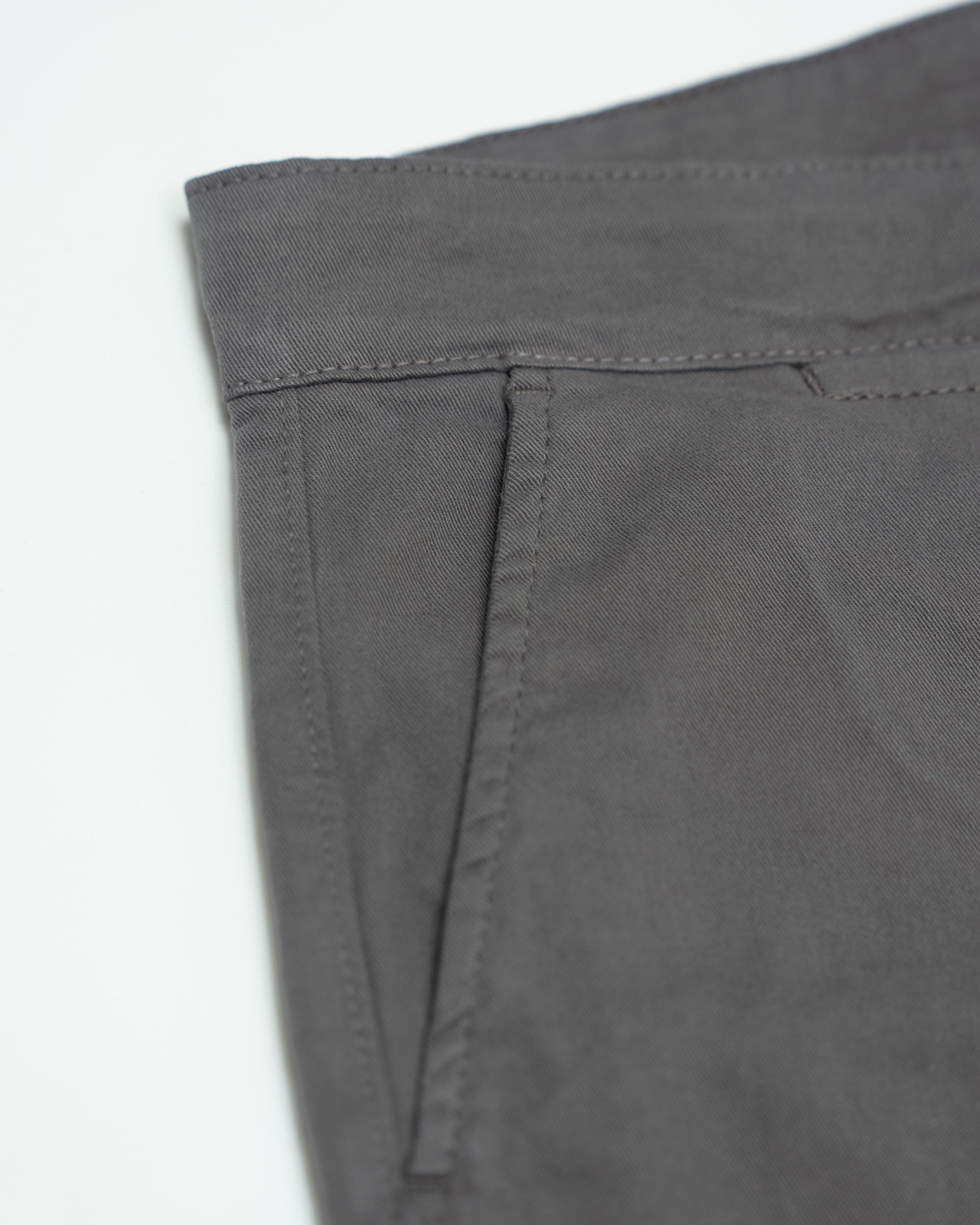 Calças Chino Slim com Bolsos Taupe-3