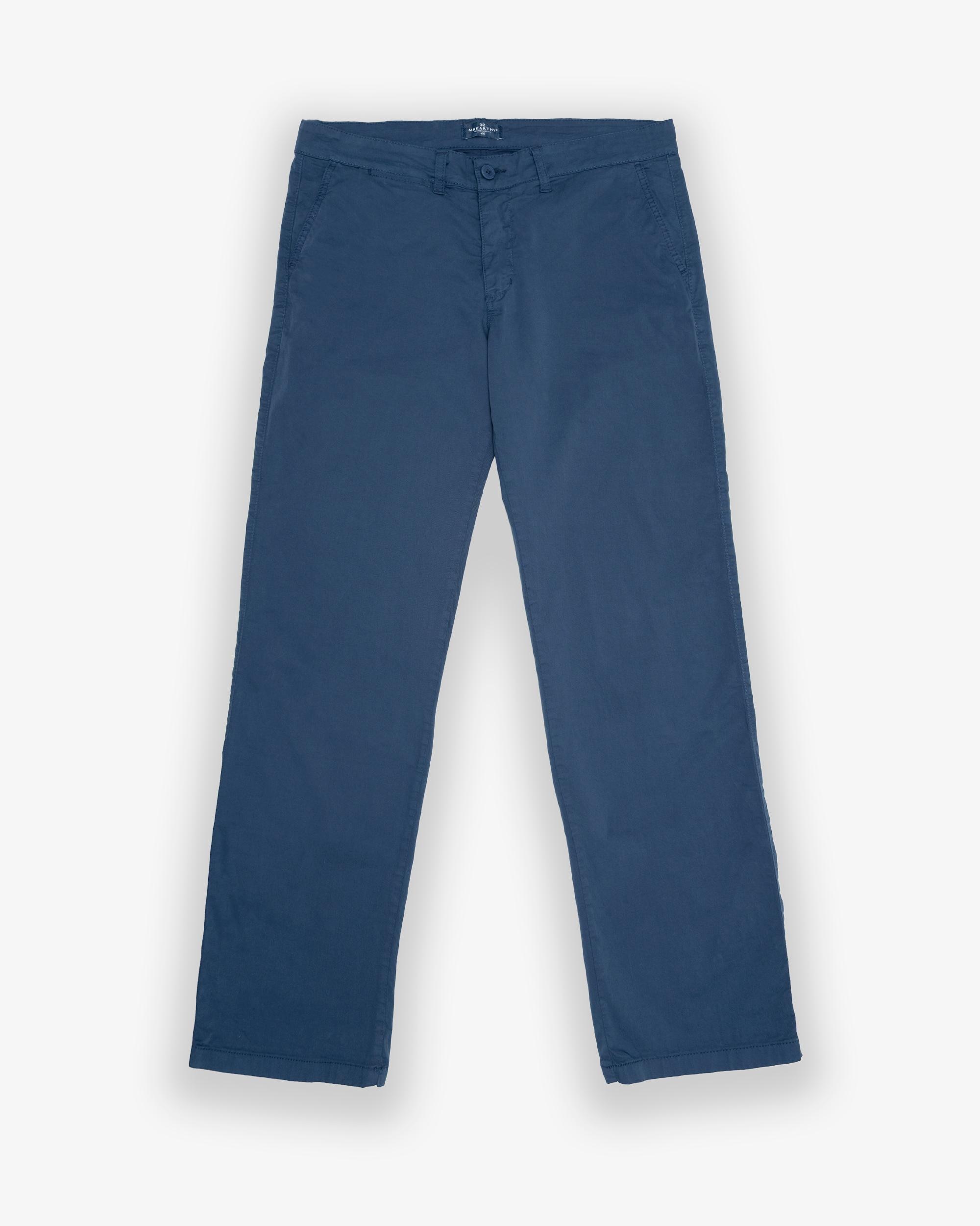 Calças Chino Regular com Bolso Porta-moedas Azul-marinho-2