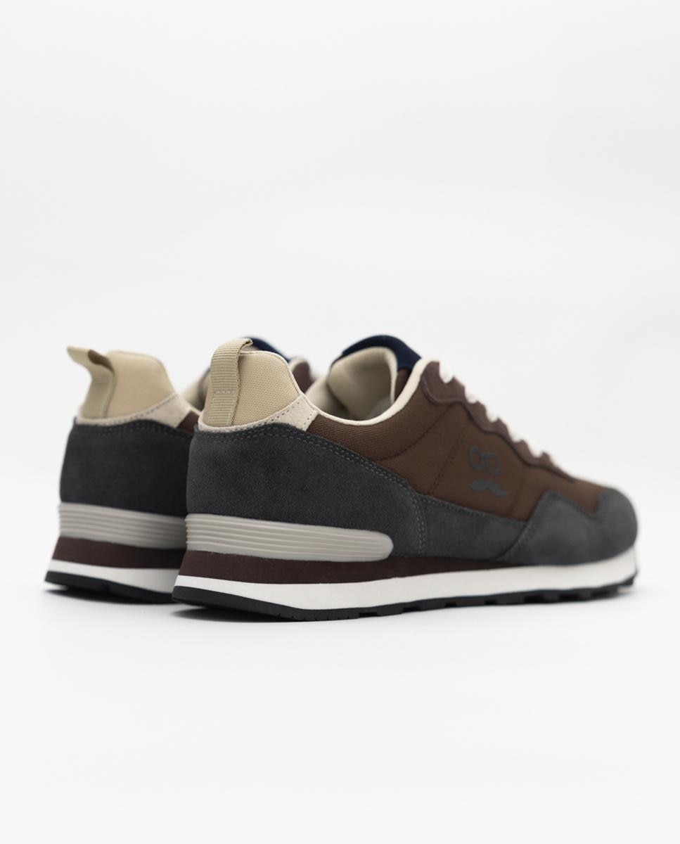 Sapatilhas Desportivas Casual com Atacadores Castanho-2