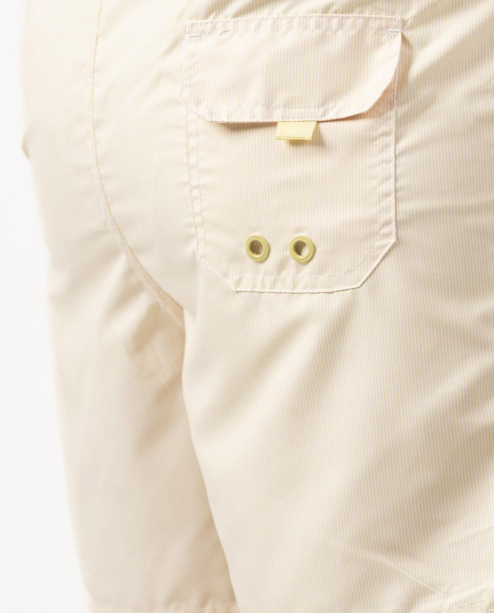 Fato de Banho com Estampado Às Riscas Amarelo-limão-3