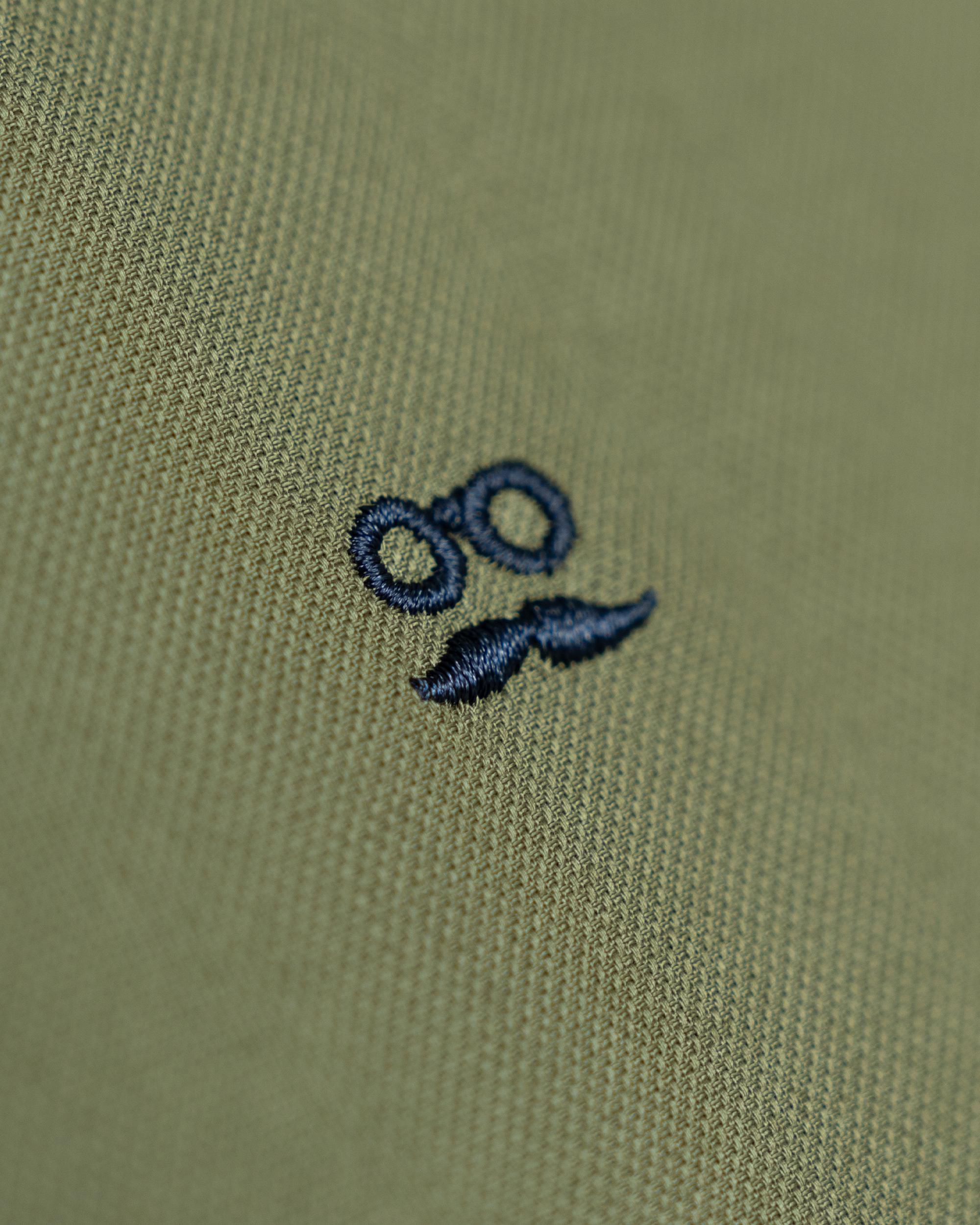 Camisa Slim com Tecido Garment Dyed Verde-4