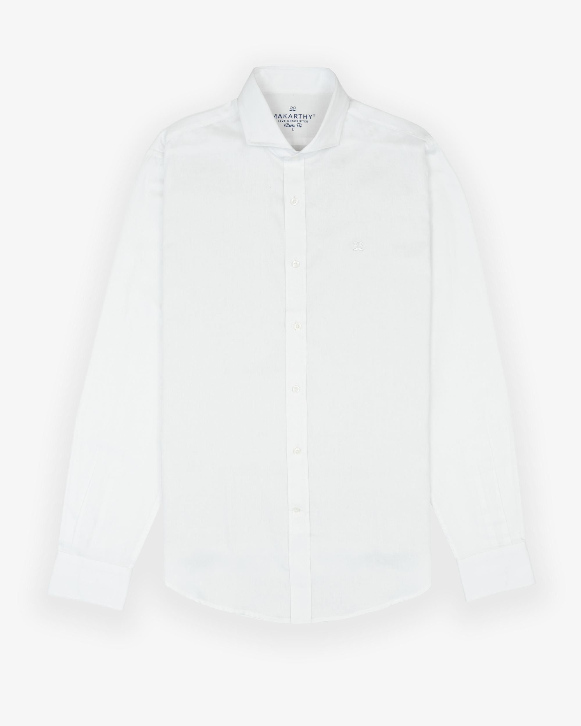 Camisa Formal Slim de Manga Comprida Branco-2