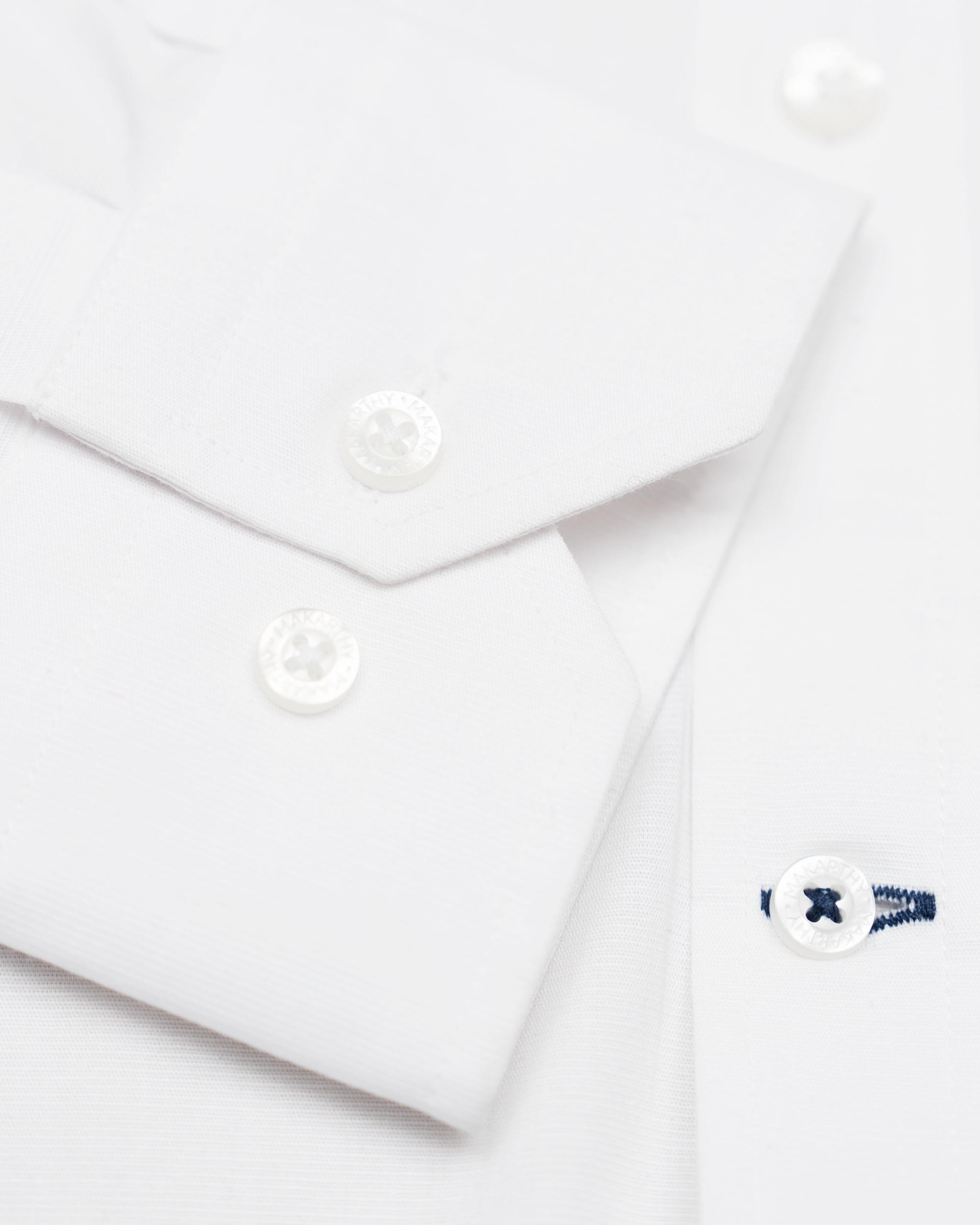 Camisa Slim com Tecido Fil a Fil Branco-4