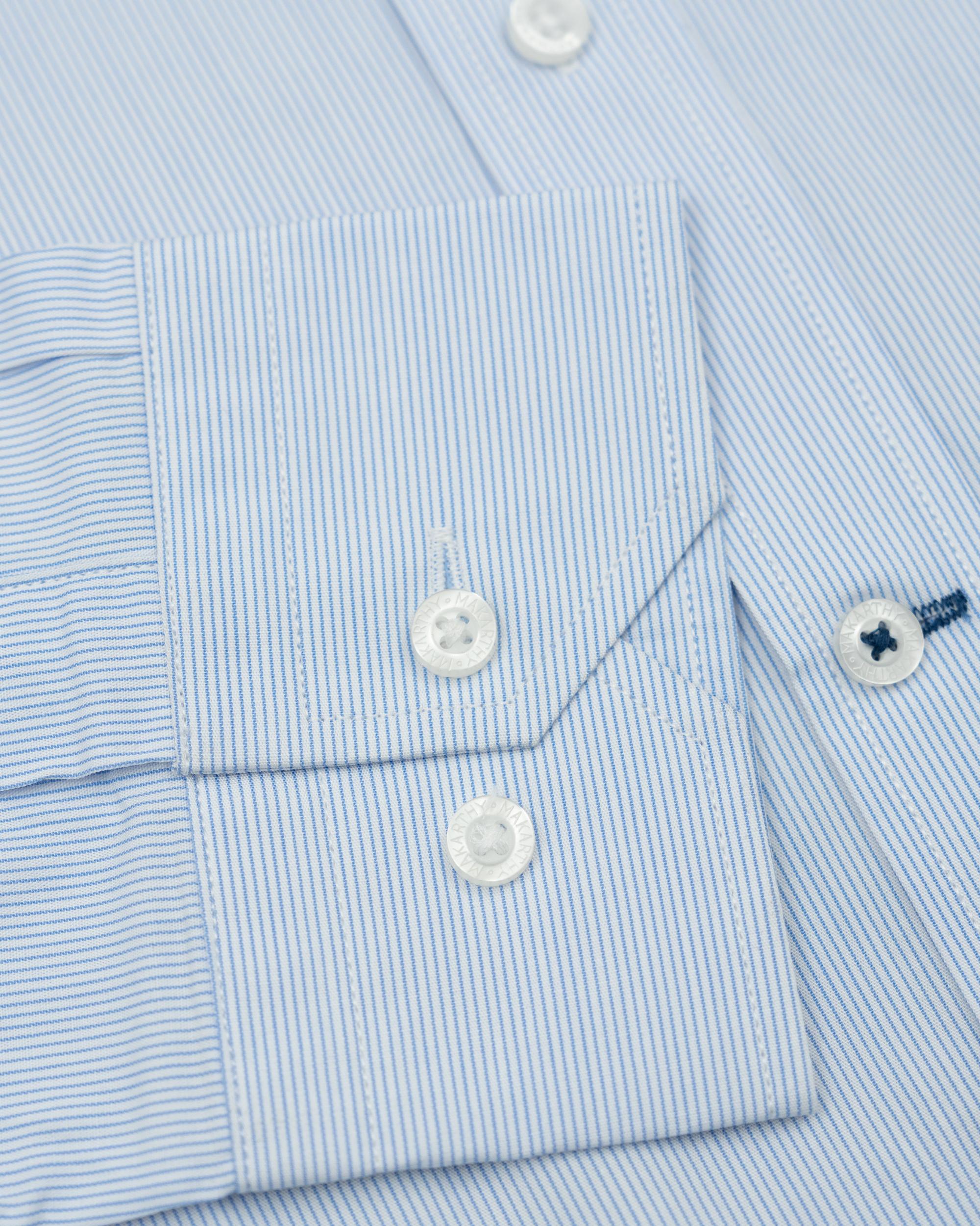 Camisa Slim de Manga Comprida Azul-celeste-4