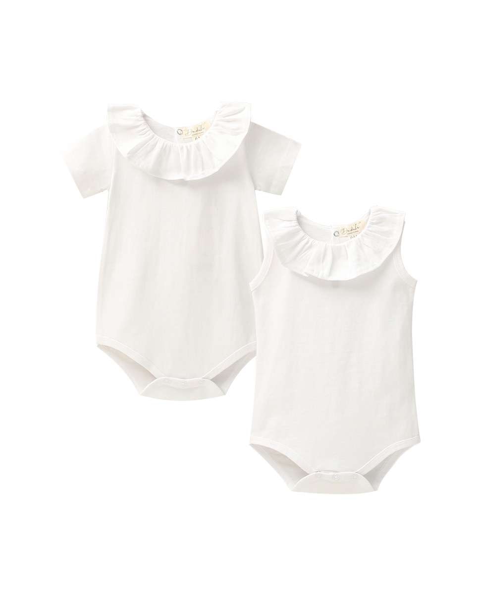 Imagem 0 de Pack de 2 Bodies para Bebé 100% Algodão com Gola Folho