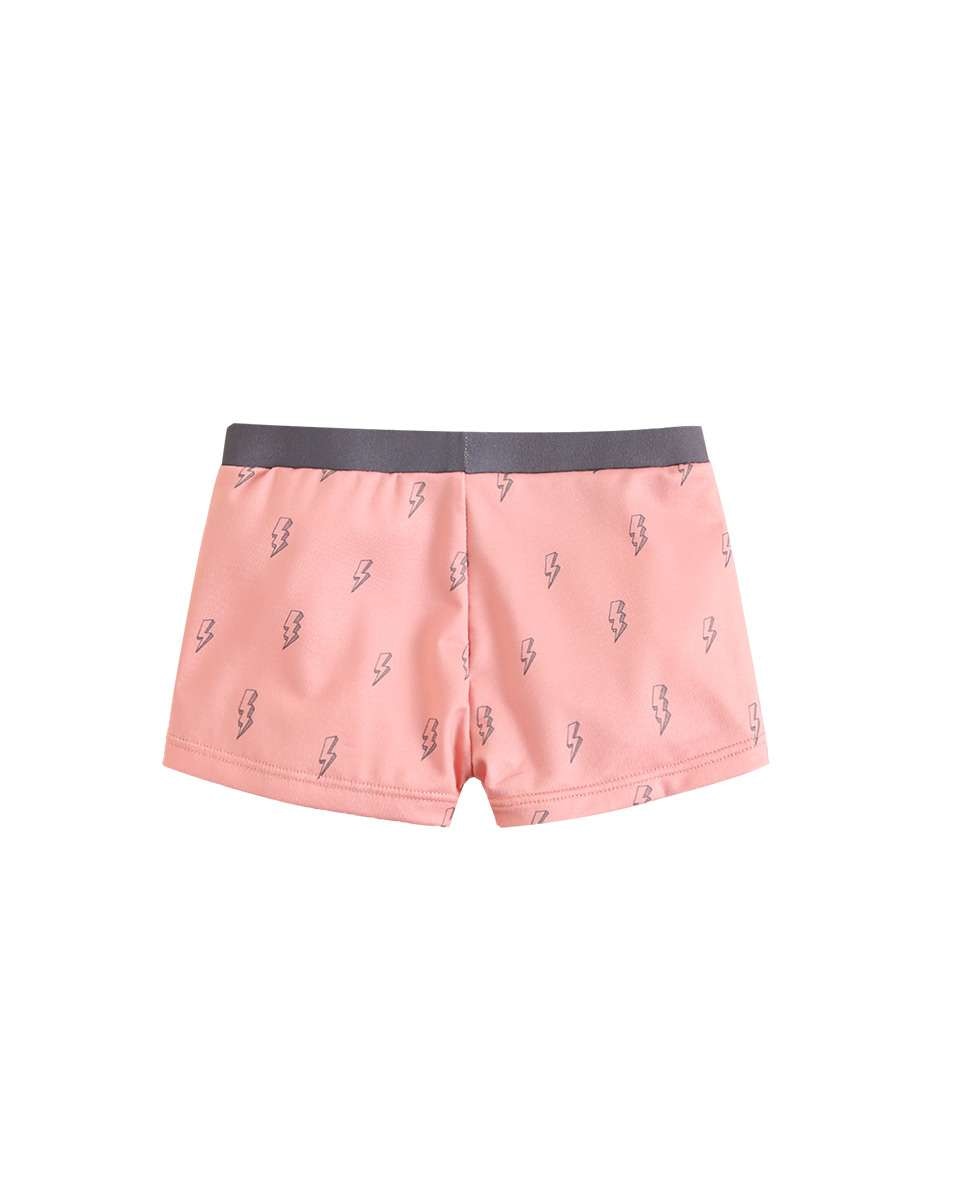 Boxers para Bebé com Estampado de Raios e Cordão de Ajuste Coral-2