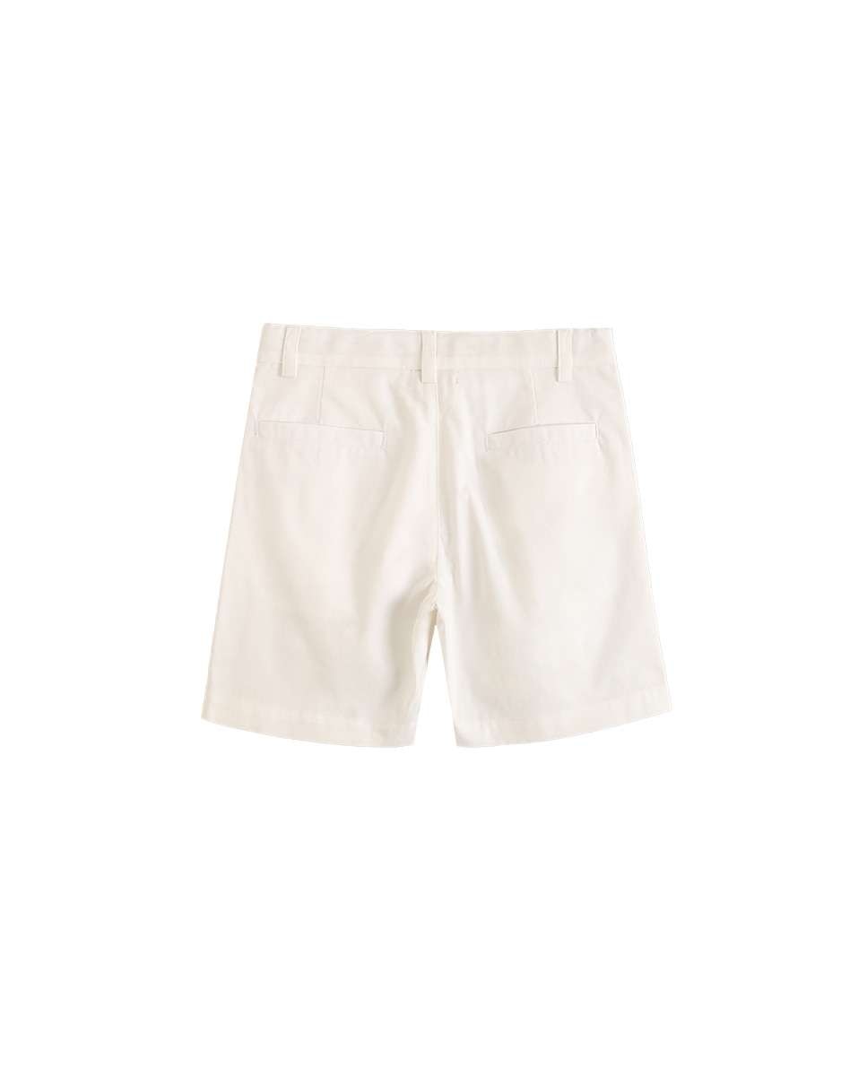 Bermudas Lisa Infantil com Cintura Ajustável Bege-3