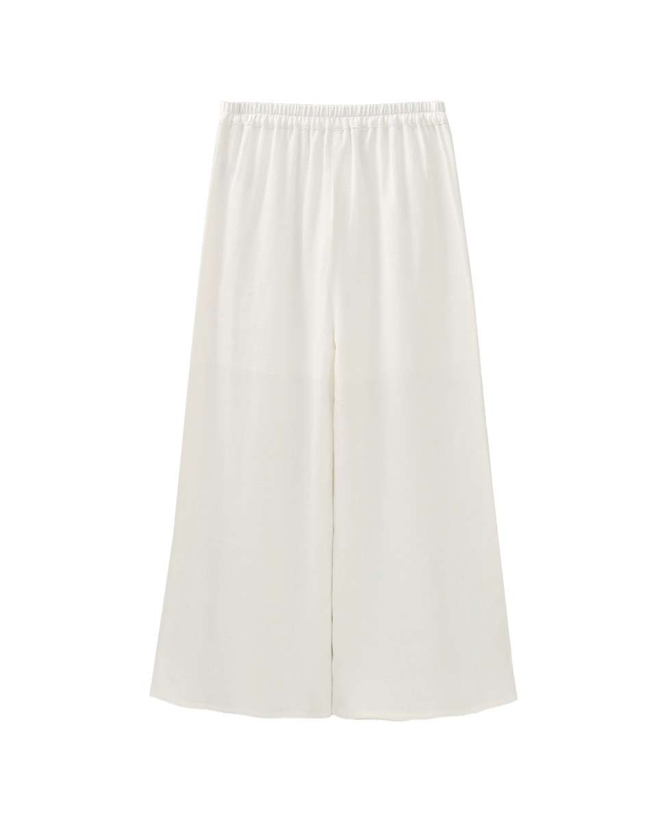 Calças Infantil Largas com Borracha Posterior na Cintura Dadati Branco-3