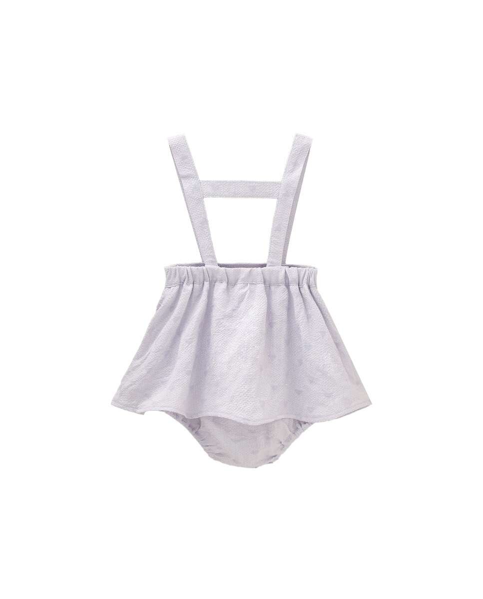 Imagem 0 de Macacão Curto para Bebé com Corações e Alças Ajustáveis