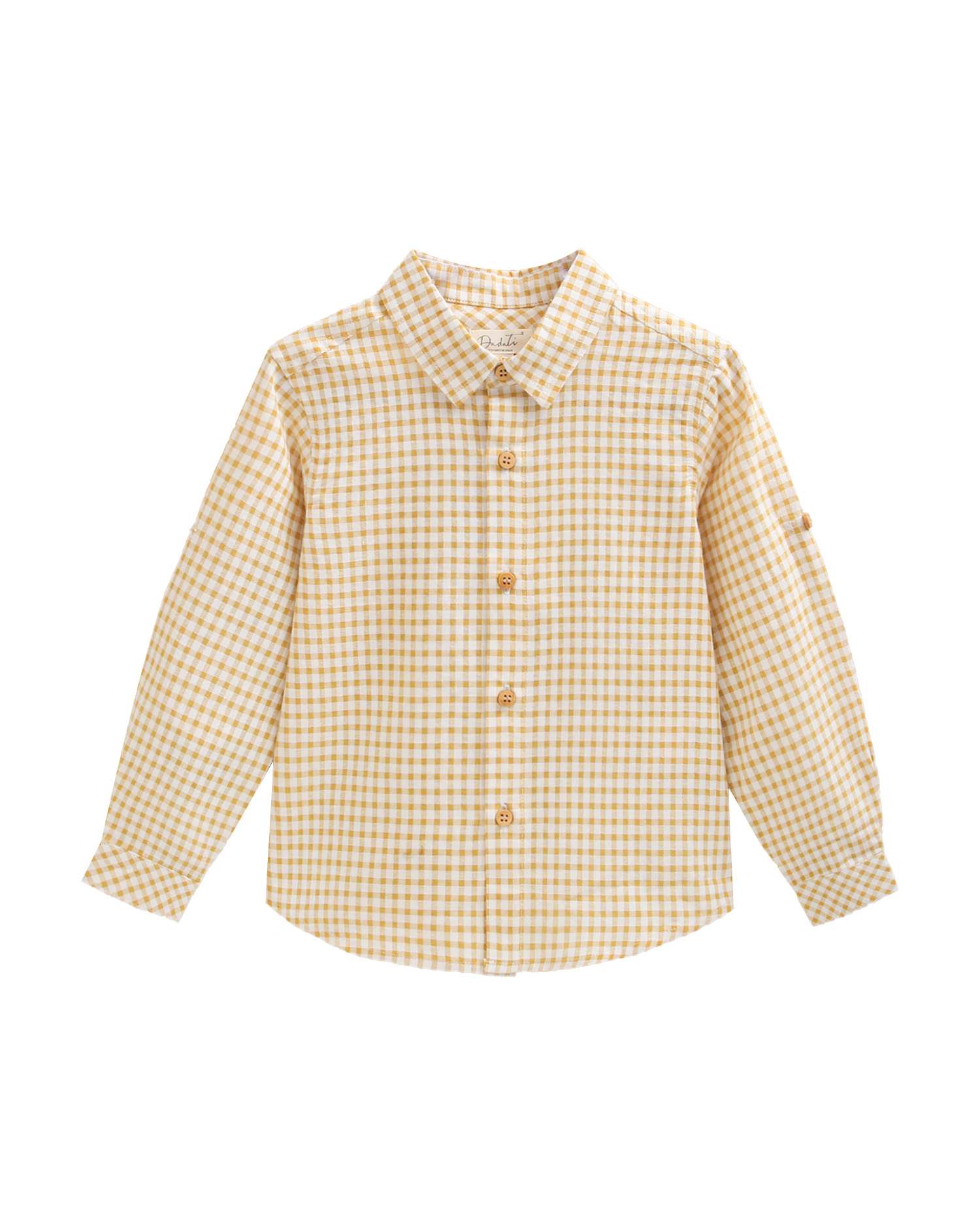 Imagem 0 de Camisa Infantil aos Quadrados com Gola Clássica