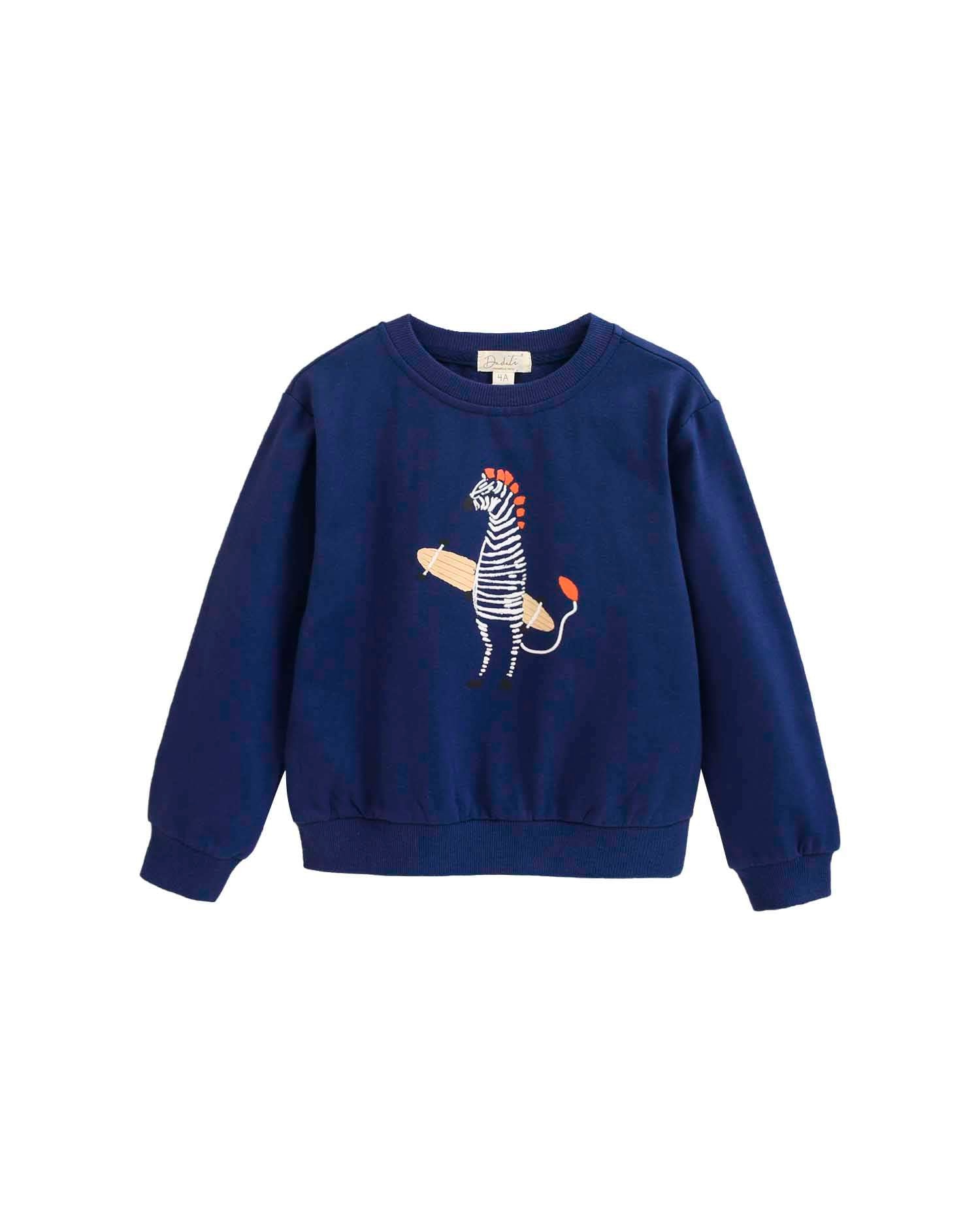 Imagem 0 de Sweatshirt Infantil com Gola Redonda e Desenho Frontal
