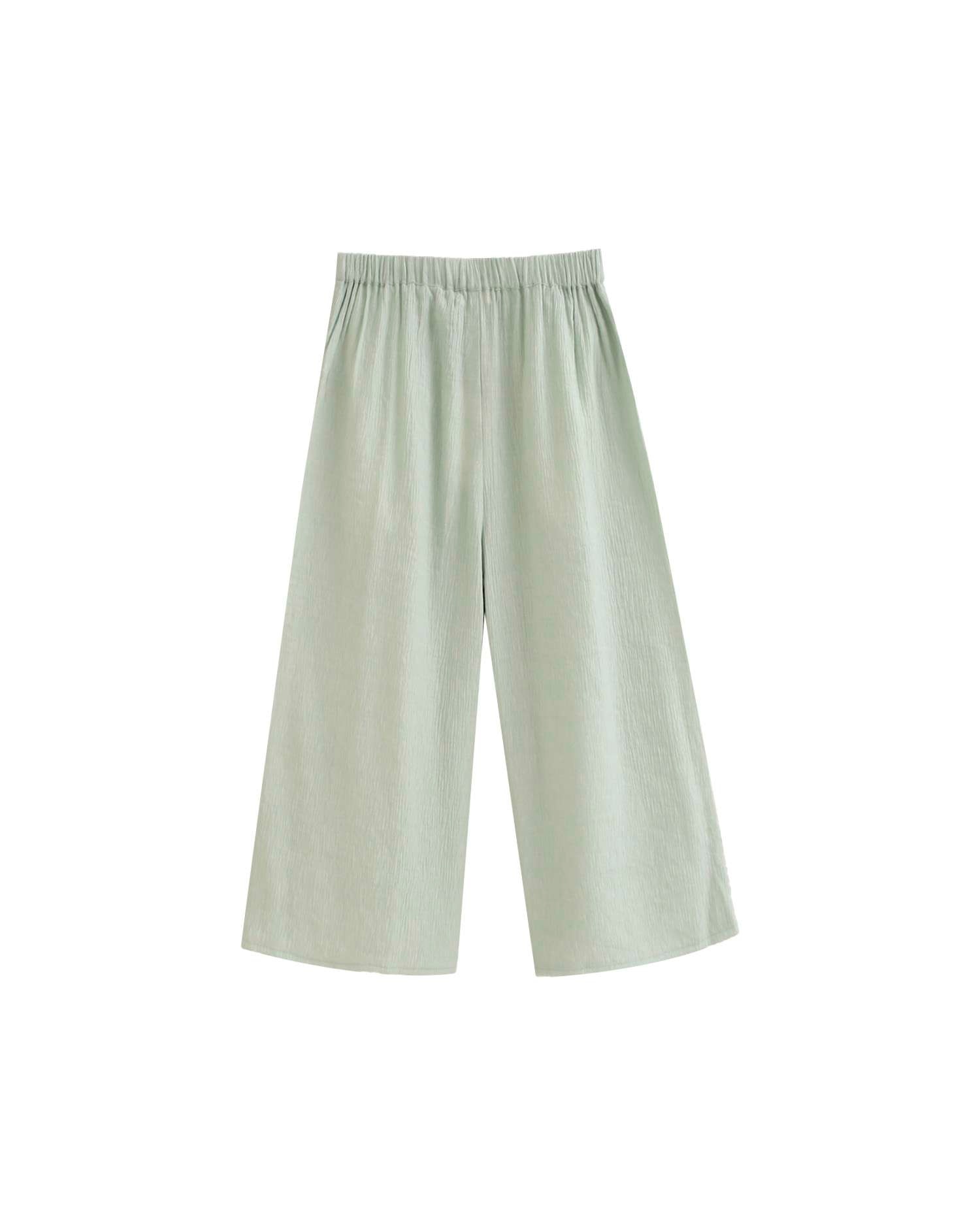 Calças Infantil Fluídas Dadati Verde-menta-4