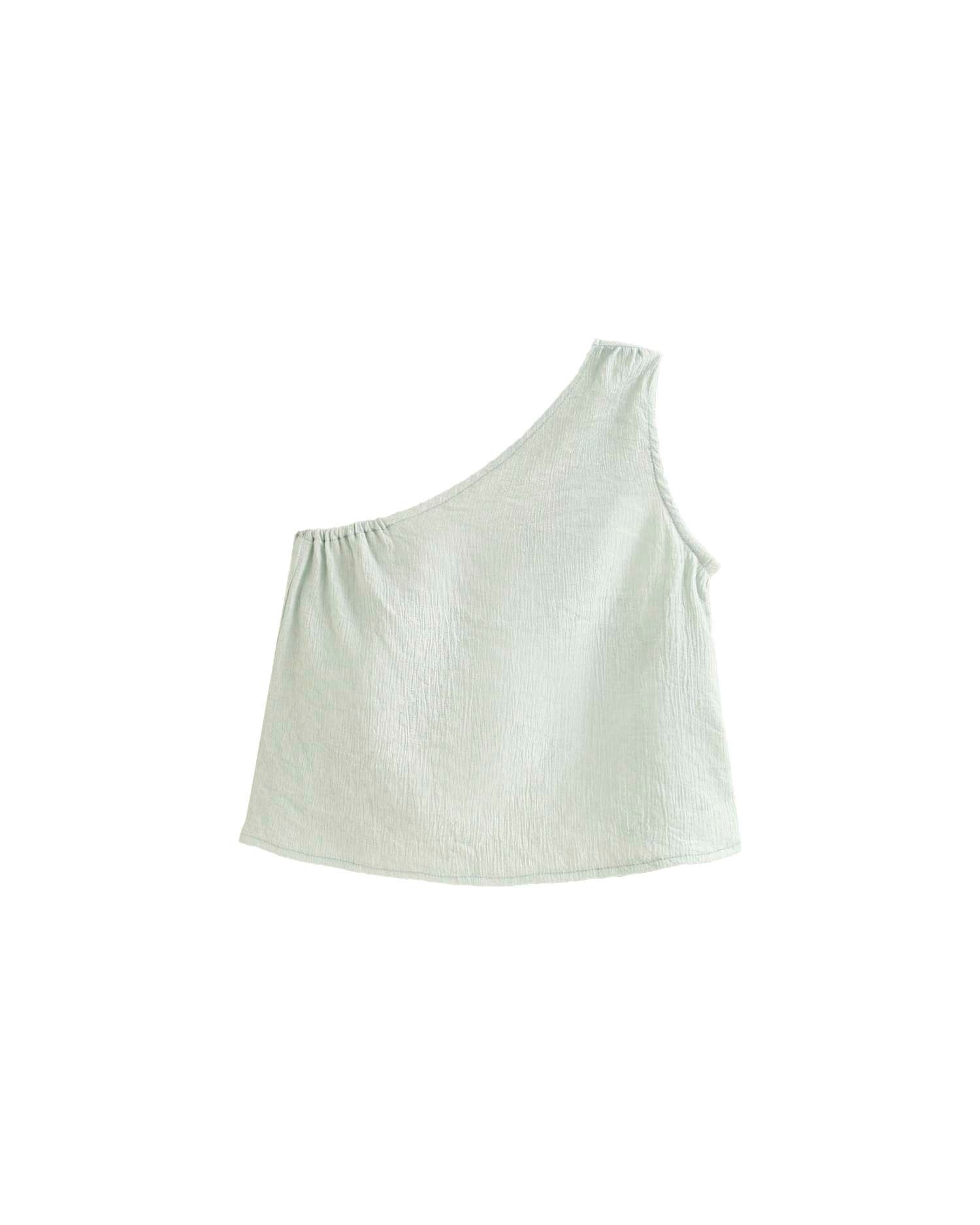 Top Infantil com Costas Anudadas Dadati Verde-claro-3