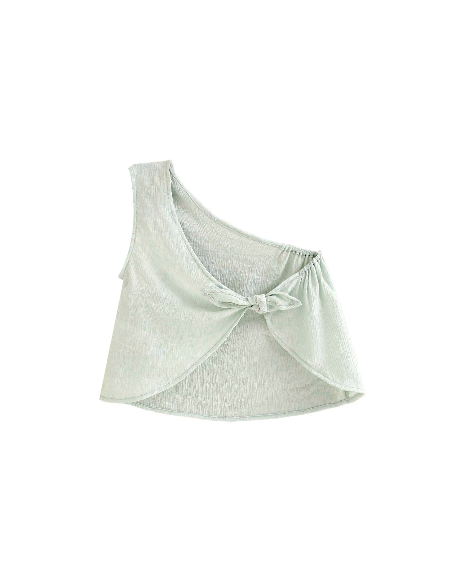 Top Infantil com Costas Anudadas Dadati Verde-claro-4