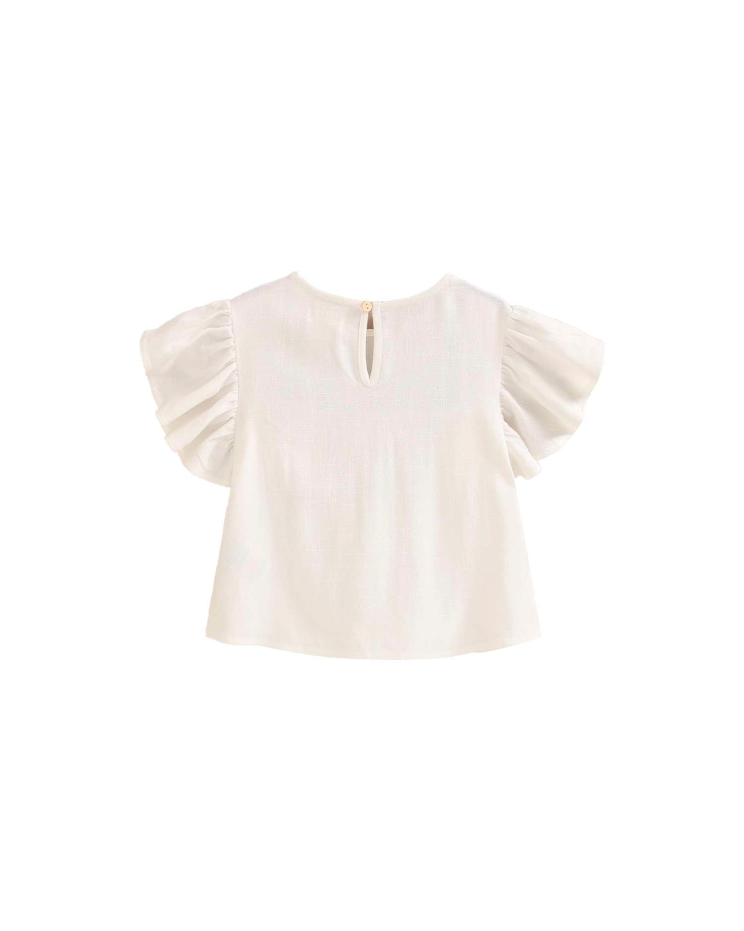 Blusa Infantil com Detalhe de Pesponto na Peixeira Dadati Cru-2