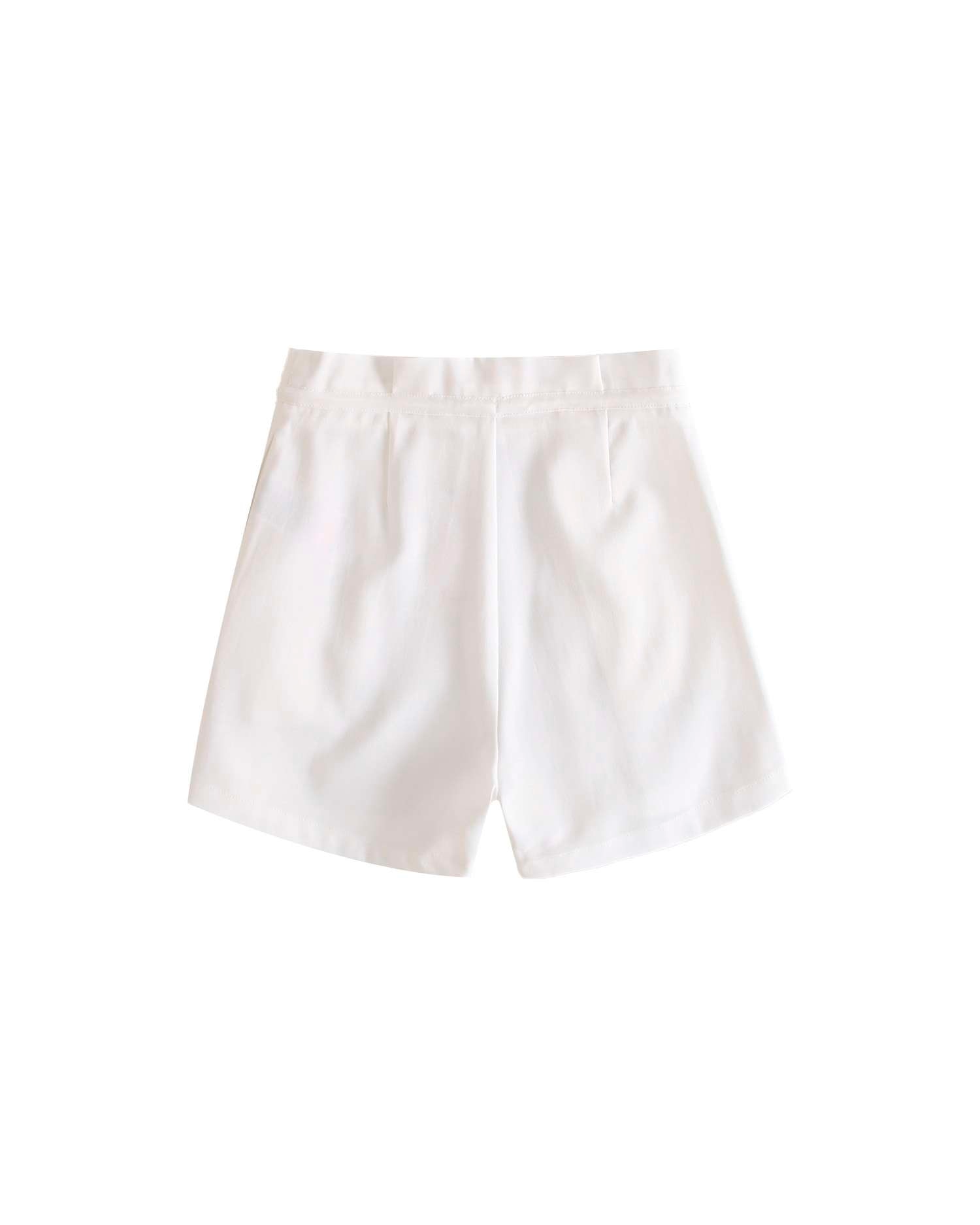 Short Infantil de Cintura Subida Branco-2