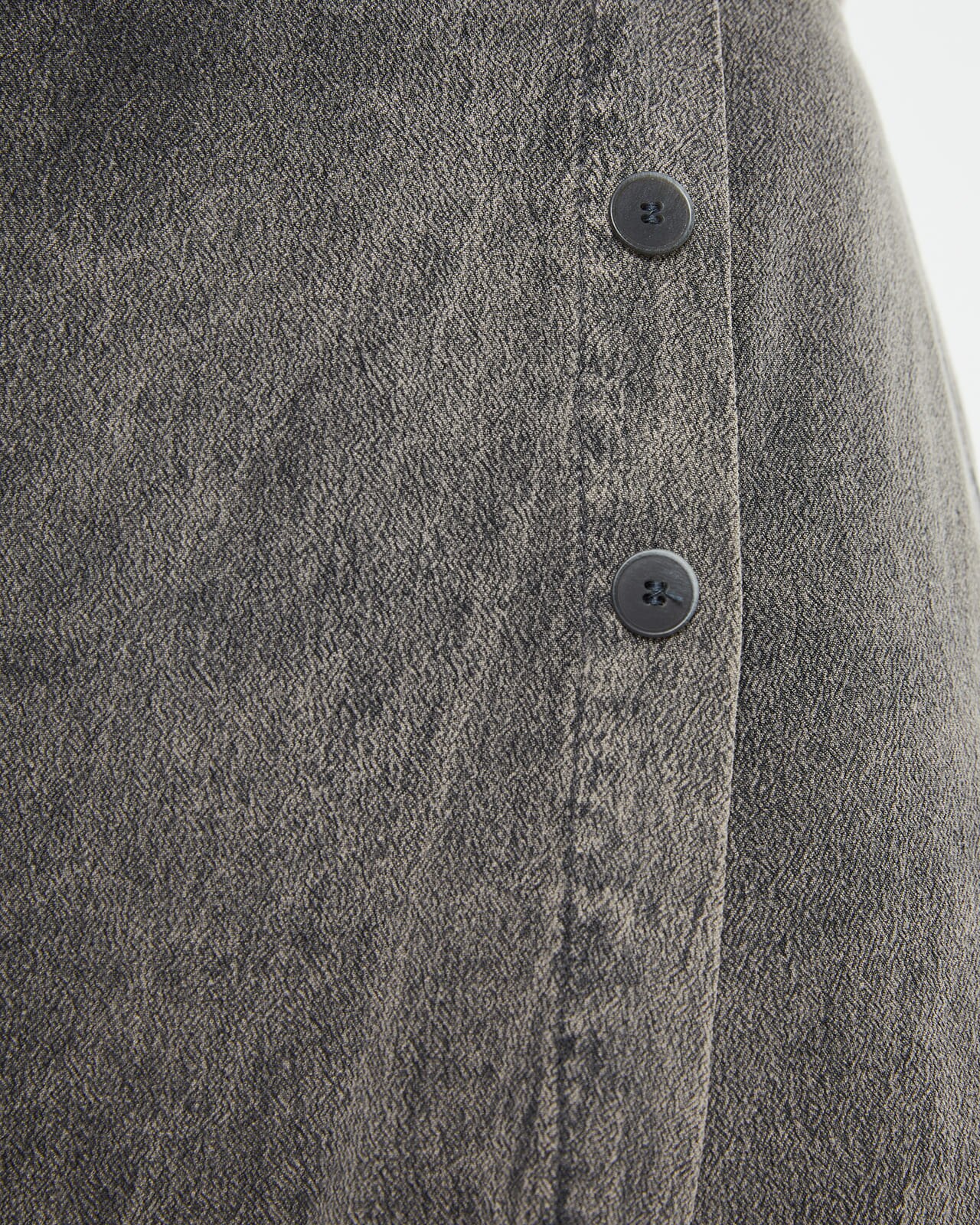 Short Saia Pareo com Tinte Efeito Desgastado Cinzento-5