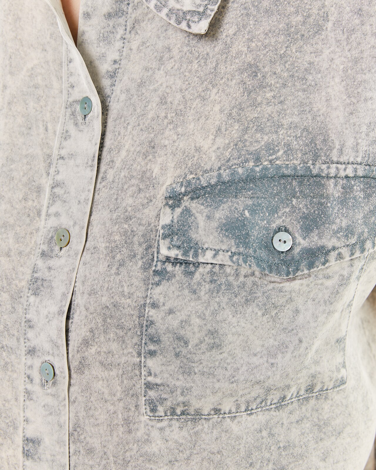 Camisa sem Mangas com Gola Tipo Camisa Cinzento-5