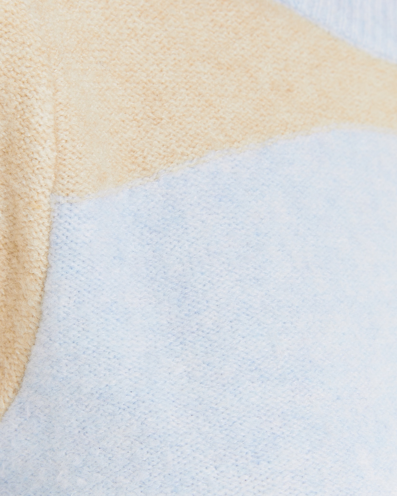 Camisola com Jacquard Tricolor Prenda Sustentável Azul / Branco-5