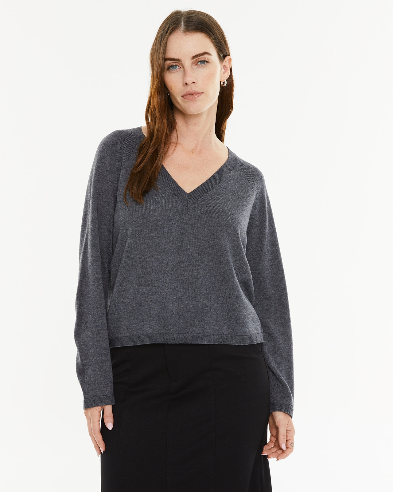 Imagem 0 de Camisola Básica com Decote em V Peça Sustentável