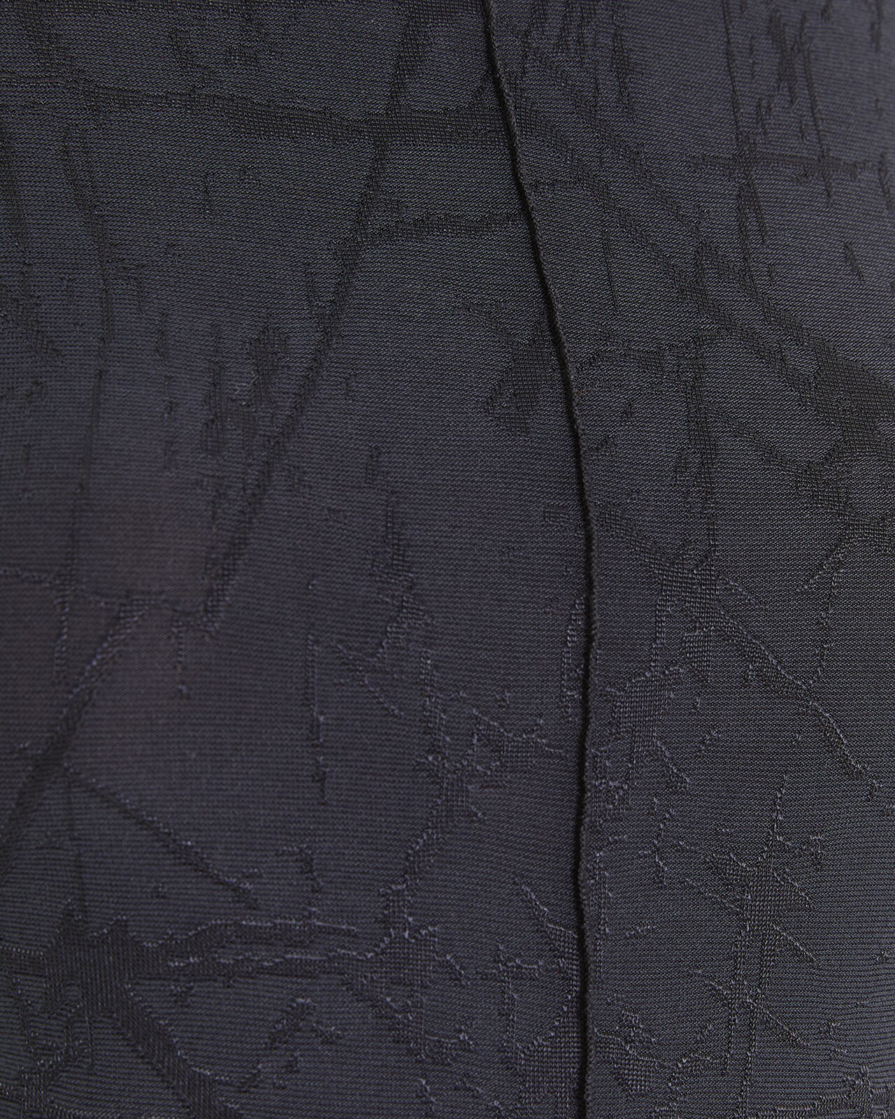 T-shirt com Tecido Jacquard e Decote Redondo Cinzento-escuro-5