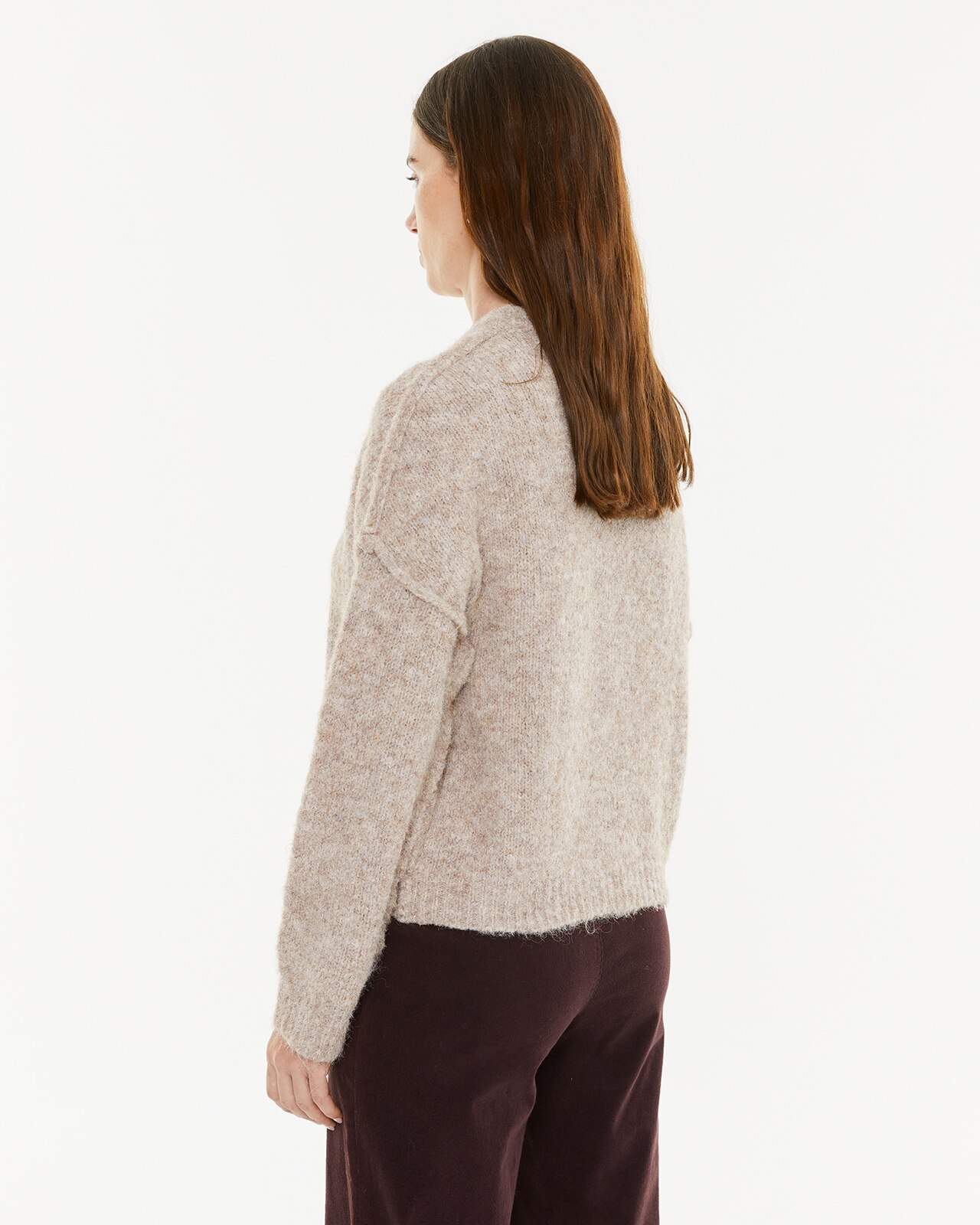 Cardigan de Malha com Botões Peça Sustentável Cru-2