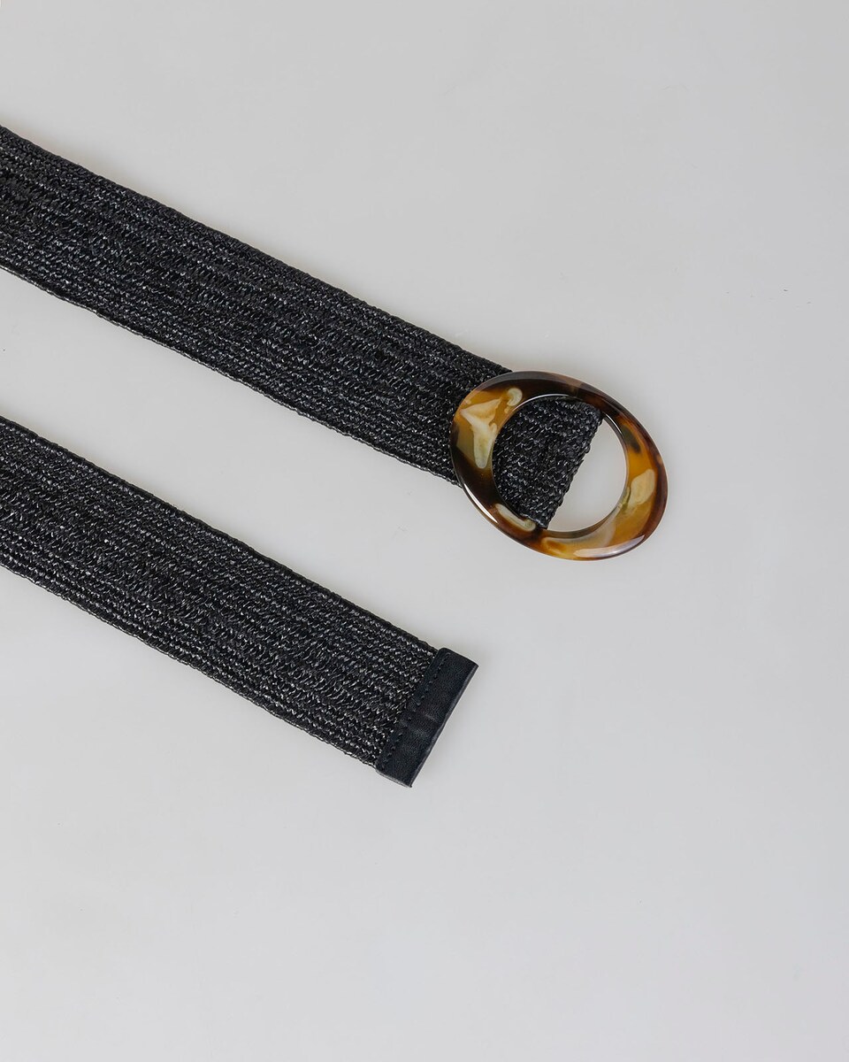 Cintos com Fivela Liso Cinzento-escuro-3