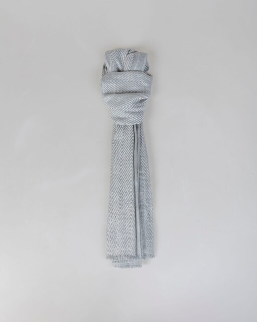 Imagem 0 de Lenço em Jacquard de Espiga e Efeito Jaspeado