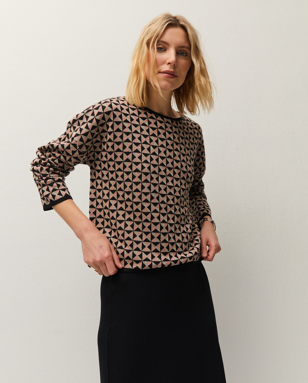 Imagem 0 de Camisola com Jacquard e Comprida