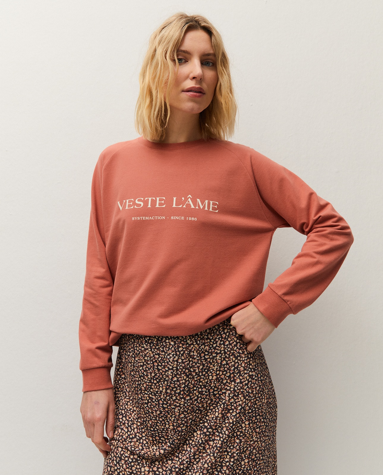 Imagem 0 de Sweatshirt Básica com Texto Estampado Frontal