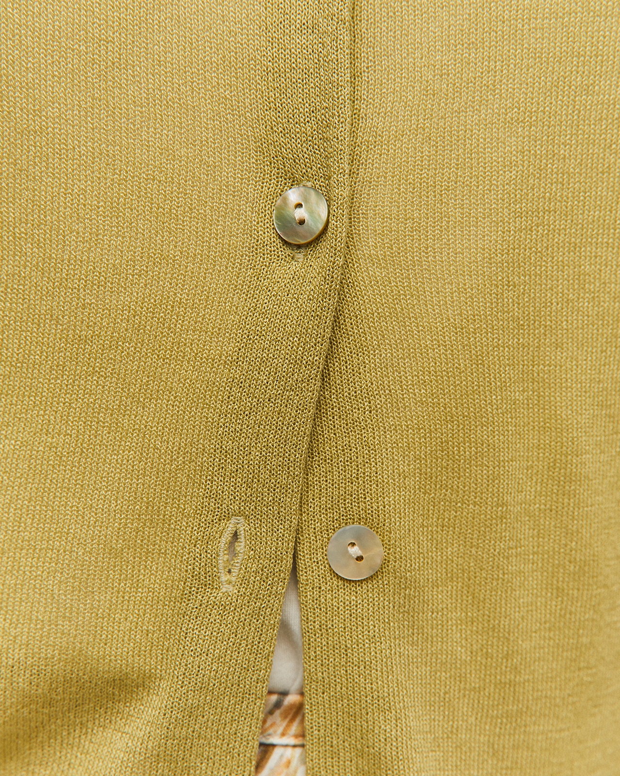 Cardigan em Malha com Gola Redonda e Manga Comprida Verde-claro-5