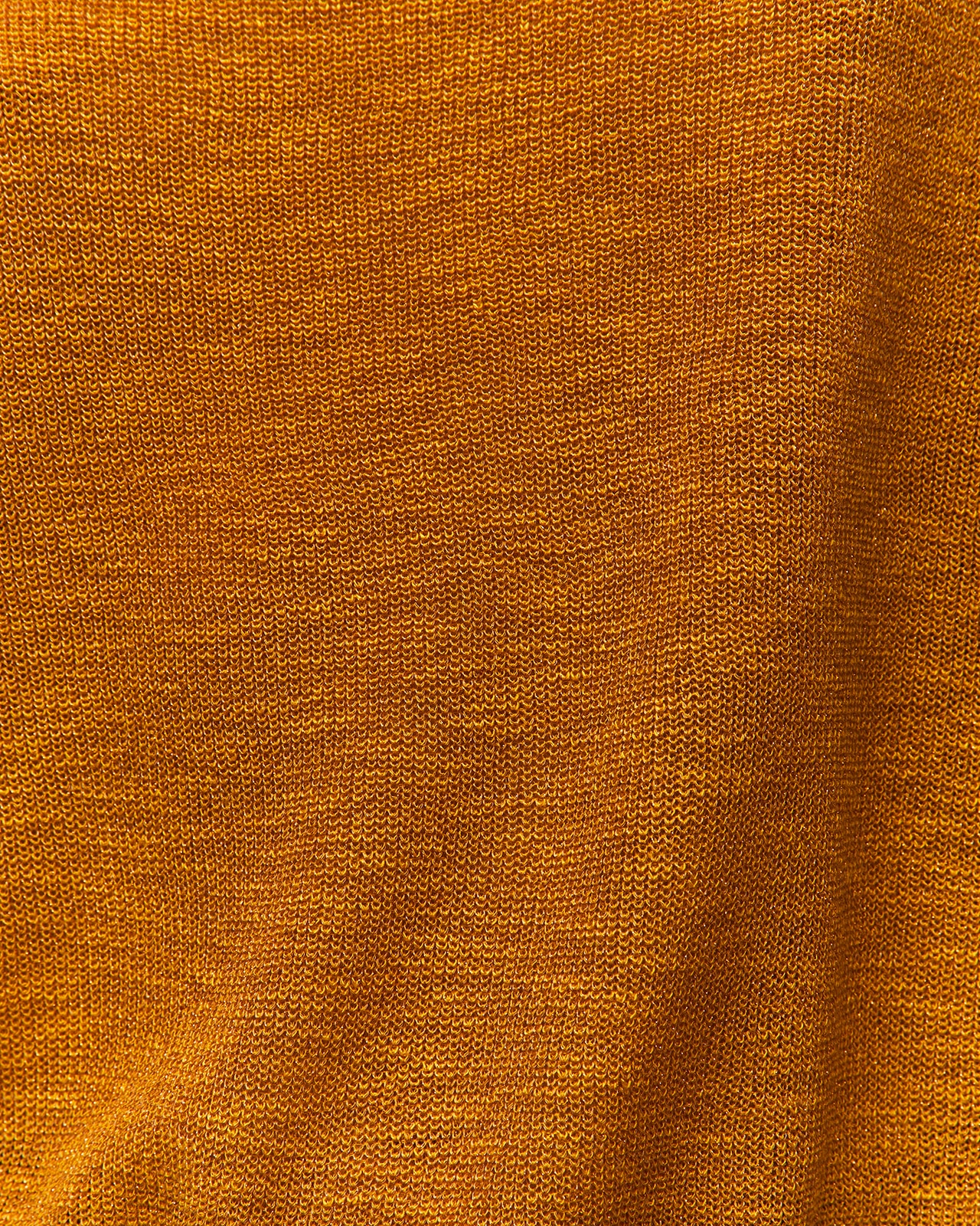 Camisola de Lurex e Manga Curta Mostarda-5