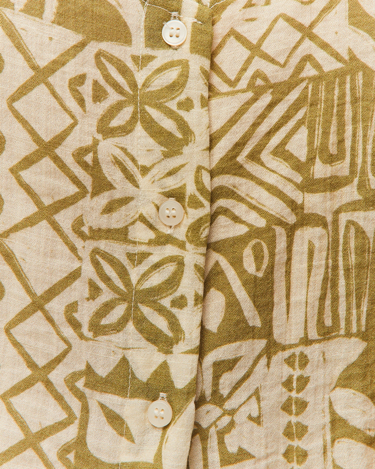 Top com Estampado Étnico e Alças Verde-antiquário-5