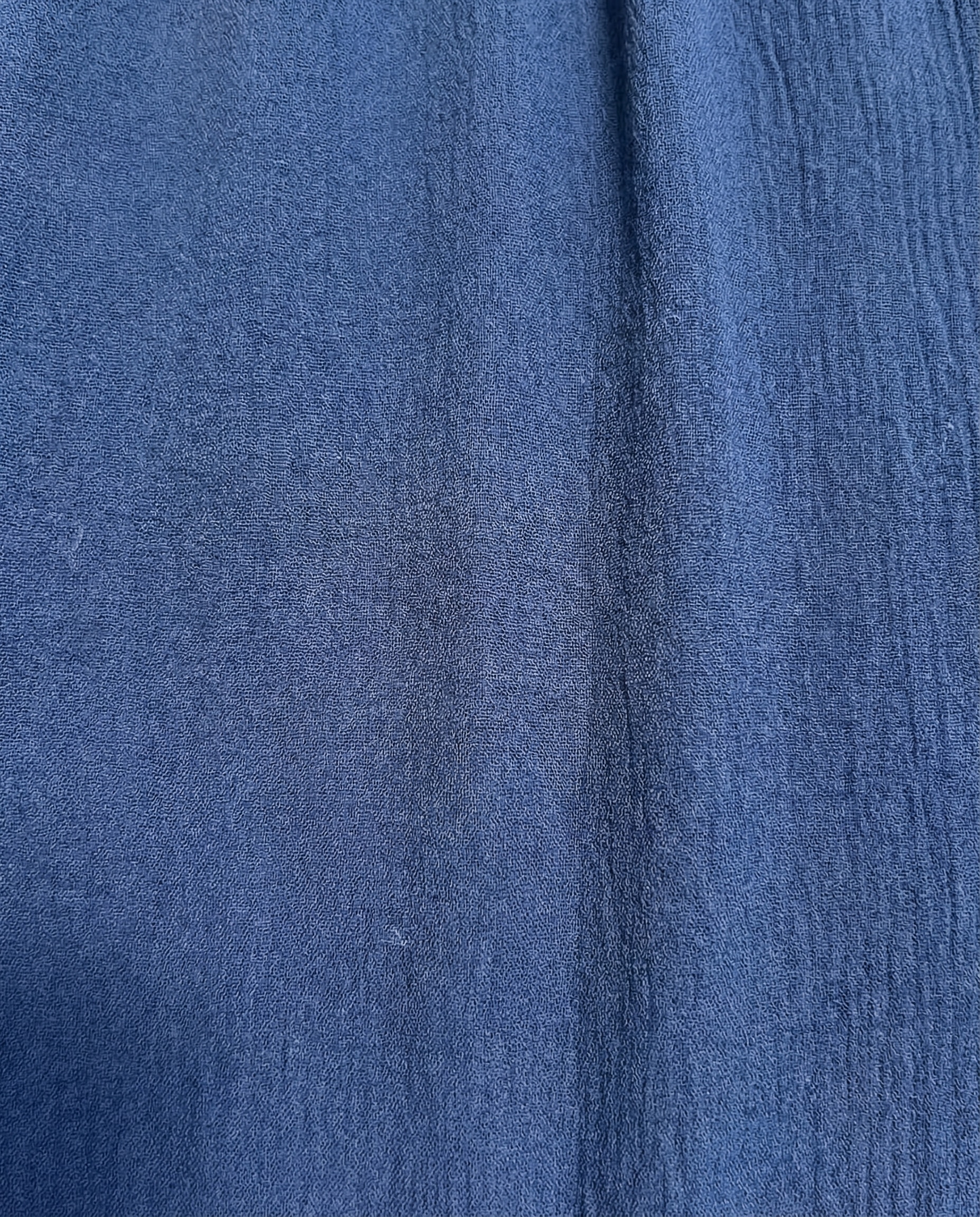 Vestido Midi com Gola em V e sem Mangas Azul-marinho-4