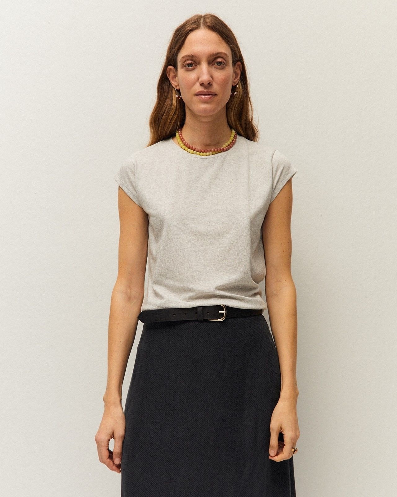 Imagem 0 de T-shirt Básica com Gola Redonda e Manga Curta