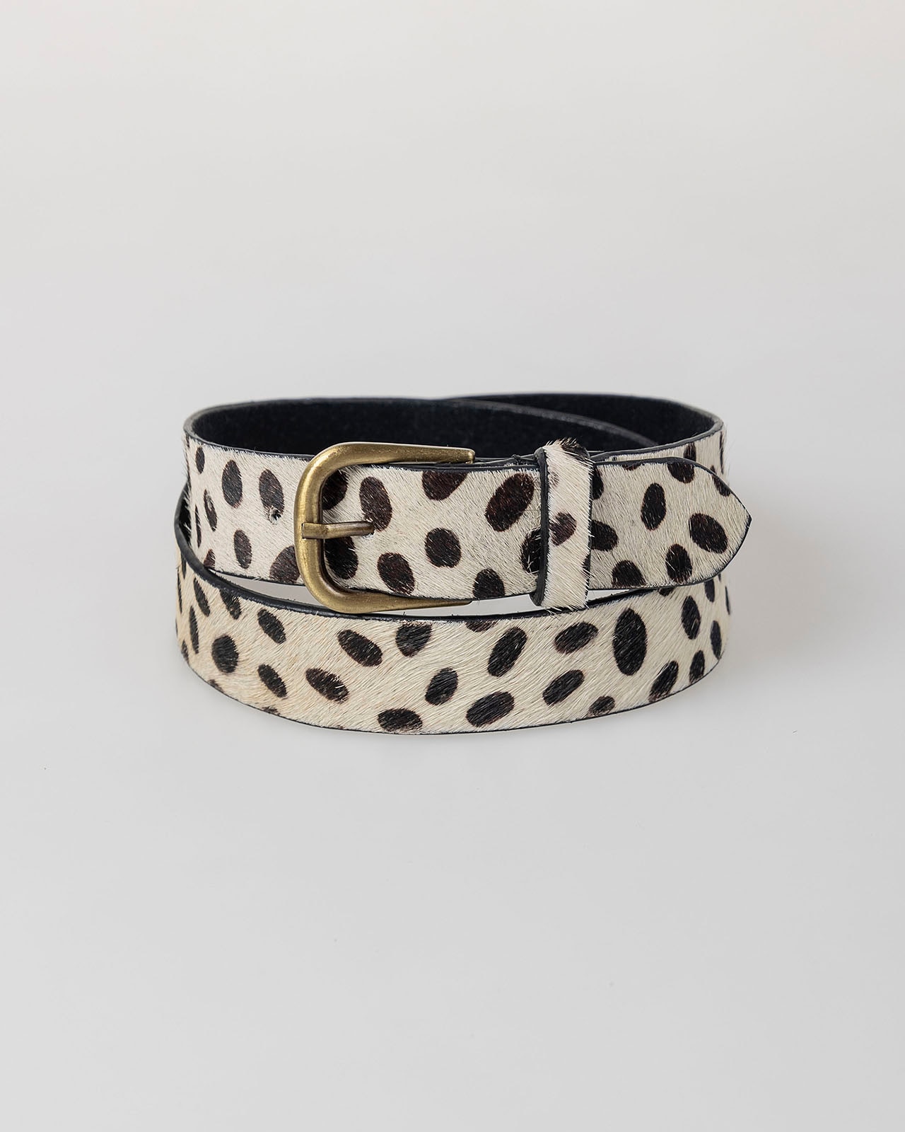 Imagem 0 de Cinto de Pele com Estampado Animal Print e com Fivela