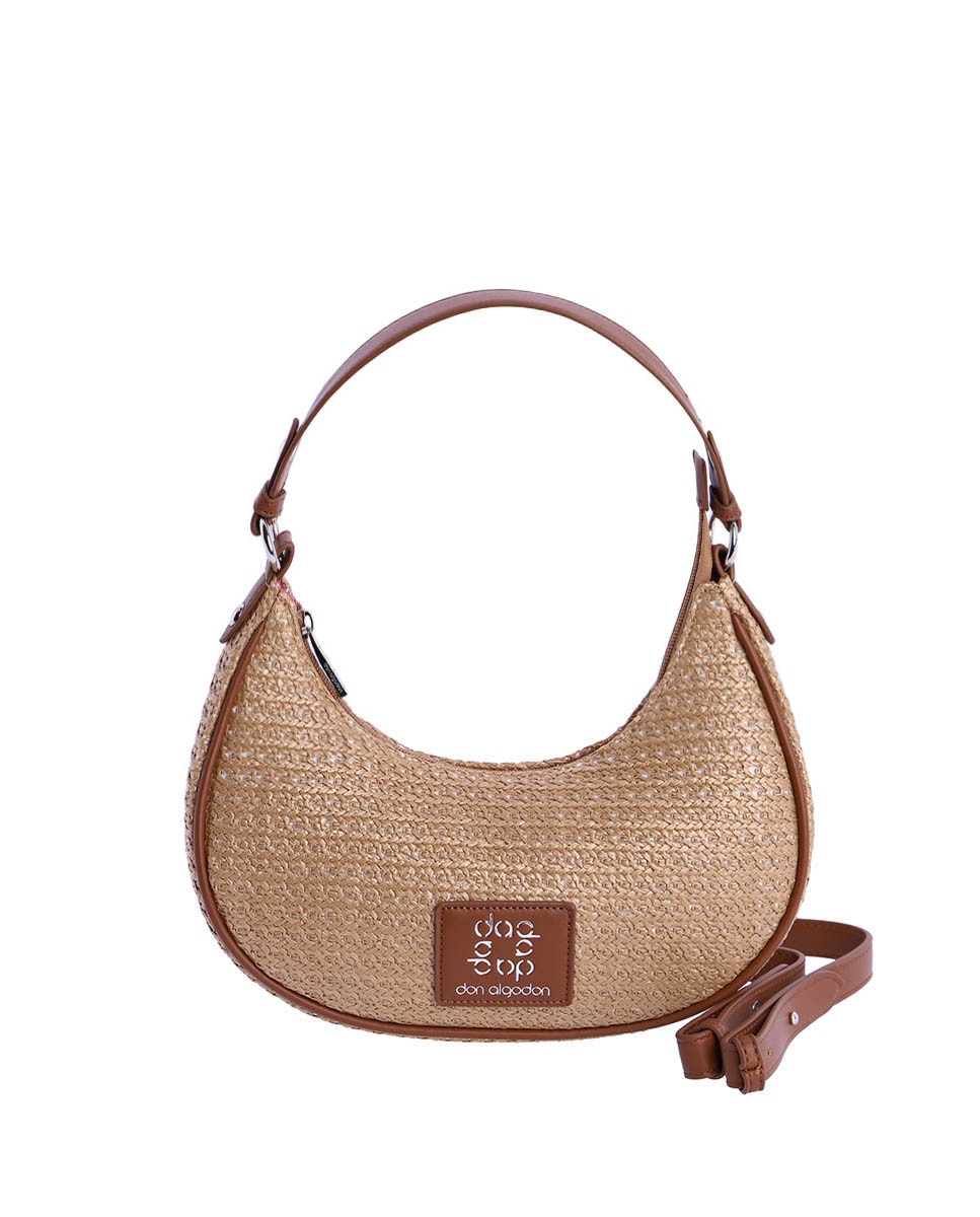 Imagem 0 de Mala a Tiracolo Multiposições Bianca Camel com Fecho Zip