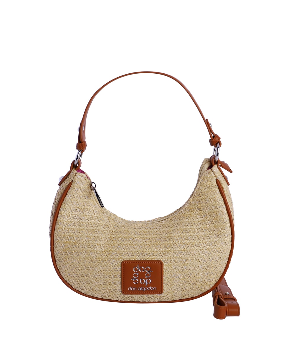 Imagem 0 de Mala a Tiracolo Multiposições Bianca Natural com Fecho Zip