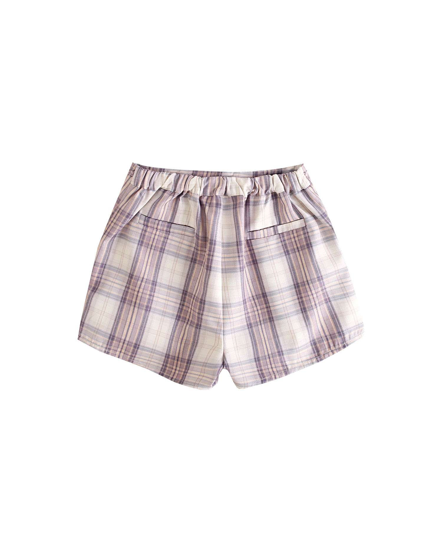 Saia-calça Infantil Aos Quadrados Roxo-5