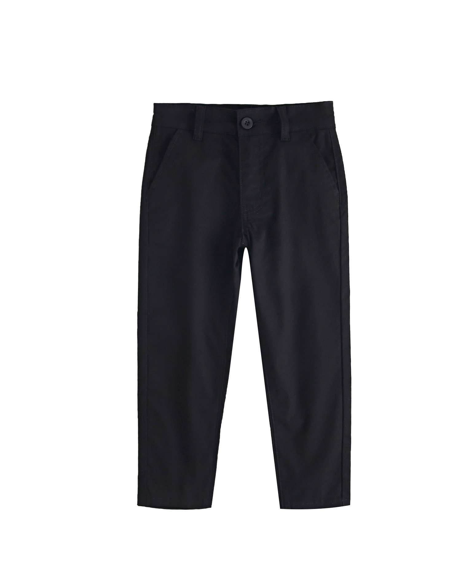 Calças Infantil Tipo Calças Chino Preto-1